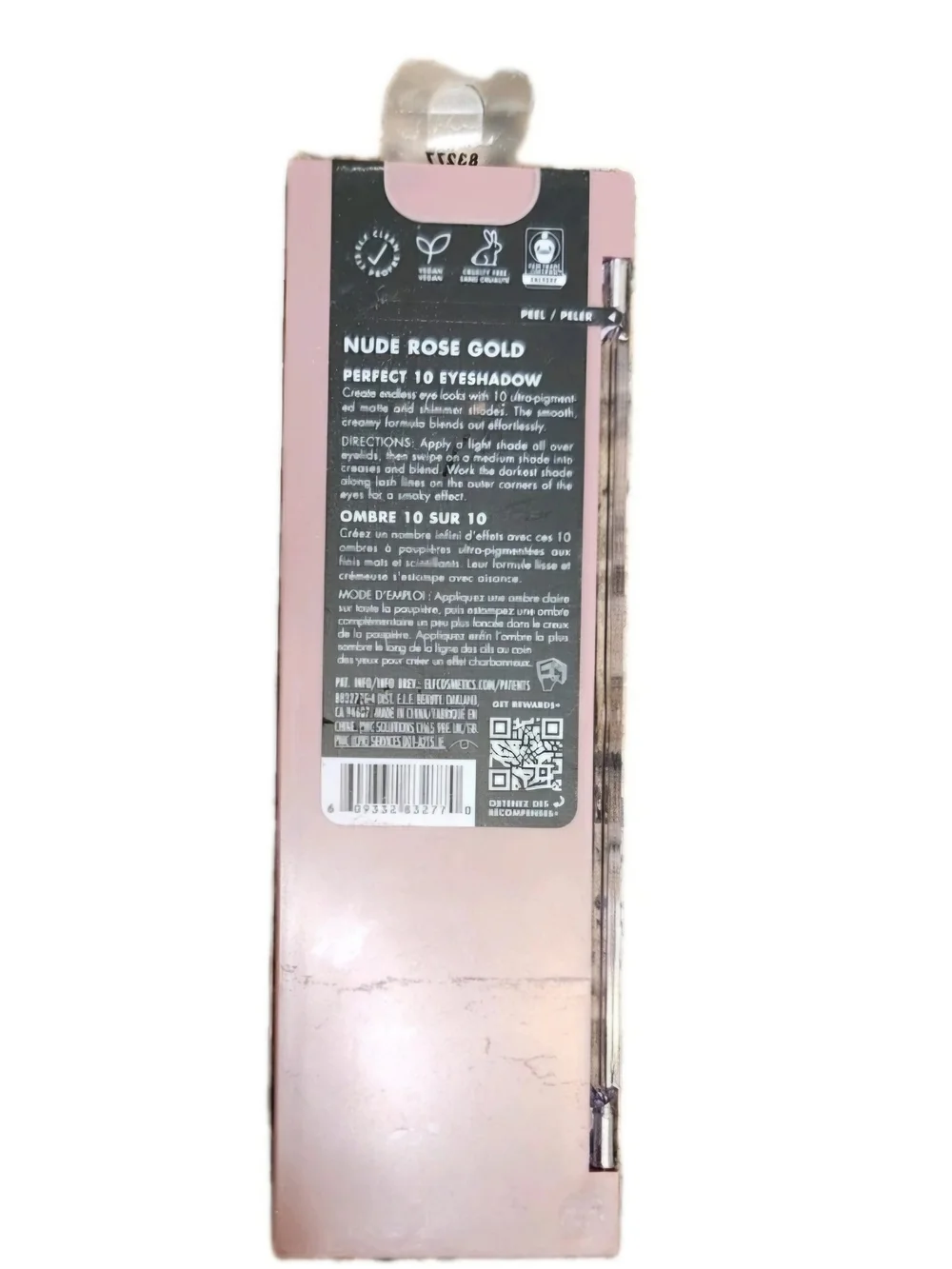 e.l.f. Perfect 10 Eyeshadow Palette, Nude Rose Gold